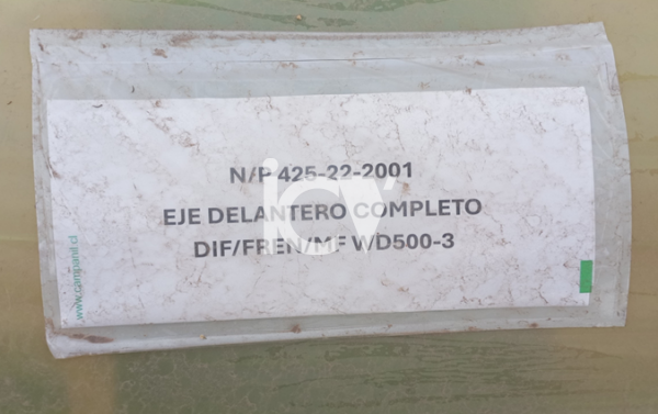 EJE DELANTERO COMPLETO DIF/FREN/MF WD500-3 - Imagen 2